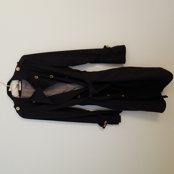 ALICE BY TEMPERLEY NAVY TRENCHCOAT - Picture 11 of 11